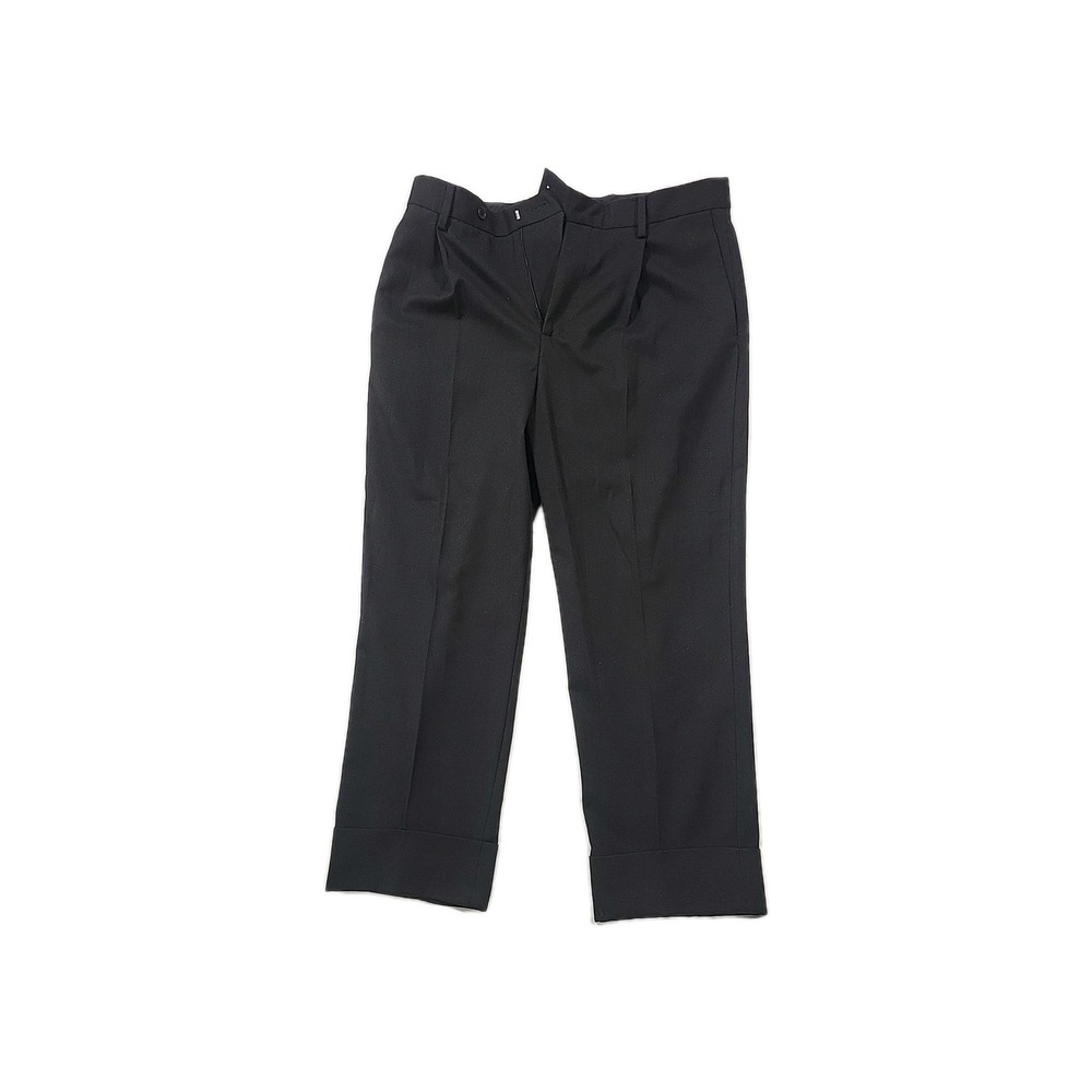 Zara Womens Black Pants Size 32x27‎ Textured Pleated